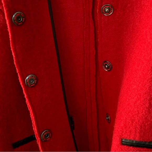 Hilary Radley Women’s Red Cardigan Size Small Wool Blend - Picture 7 of 12